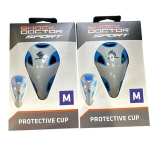 (2) Shock Doctor Sport Protective Cup Size Youth Medium Age 12-15 years New